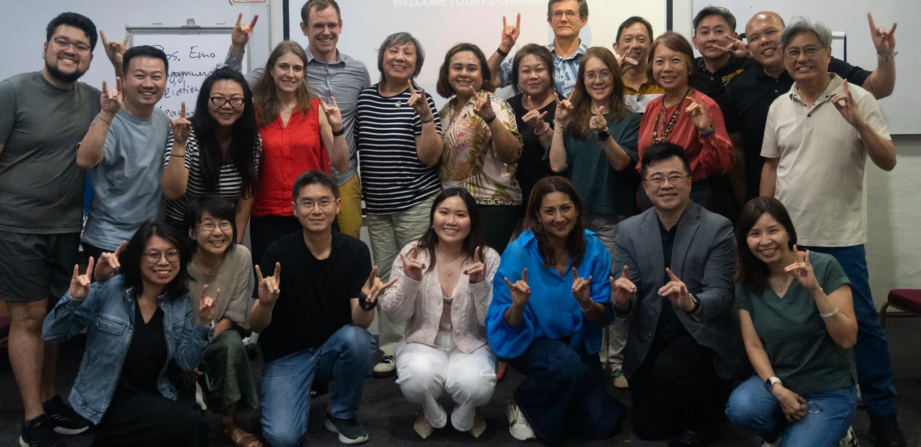 An Inner Journey cohort in Singapore at the end of day three